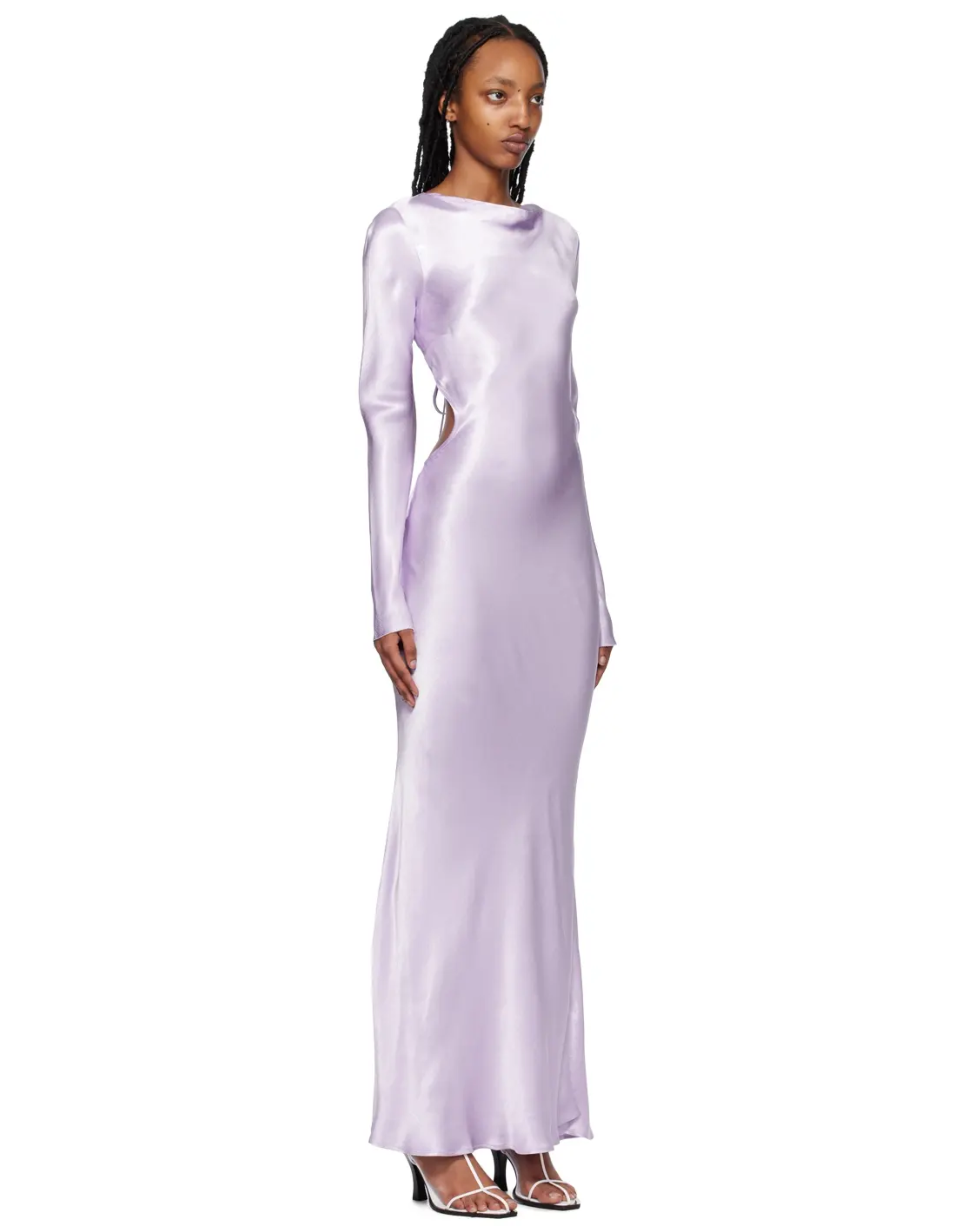 Purple Ren Long Sleeve Midi Dress - Endless - UAE Rental and Resale for Women's Fashion