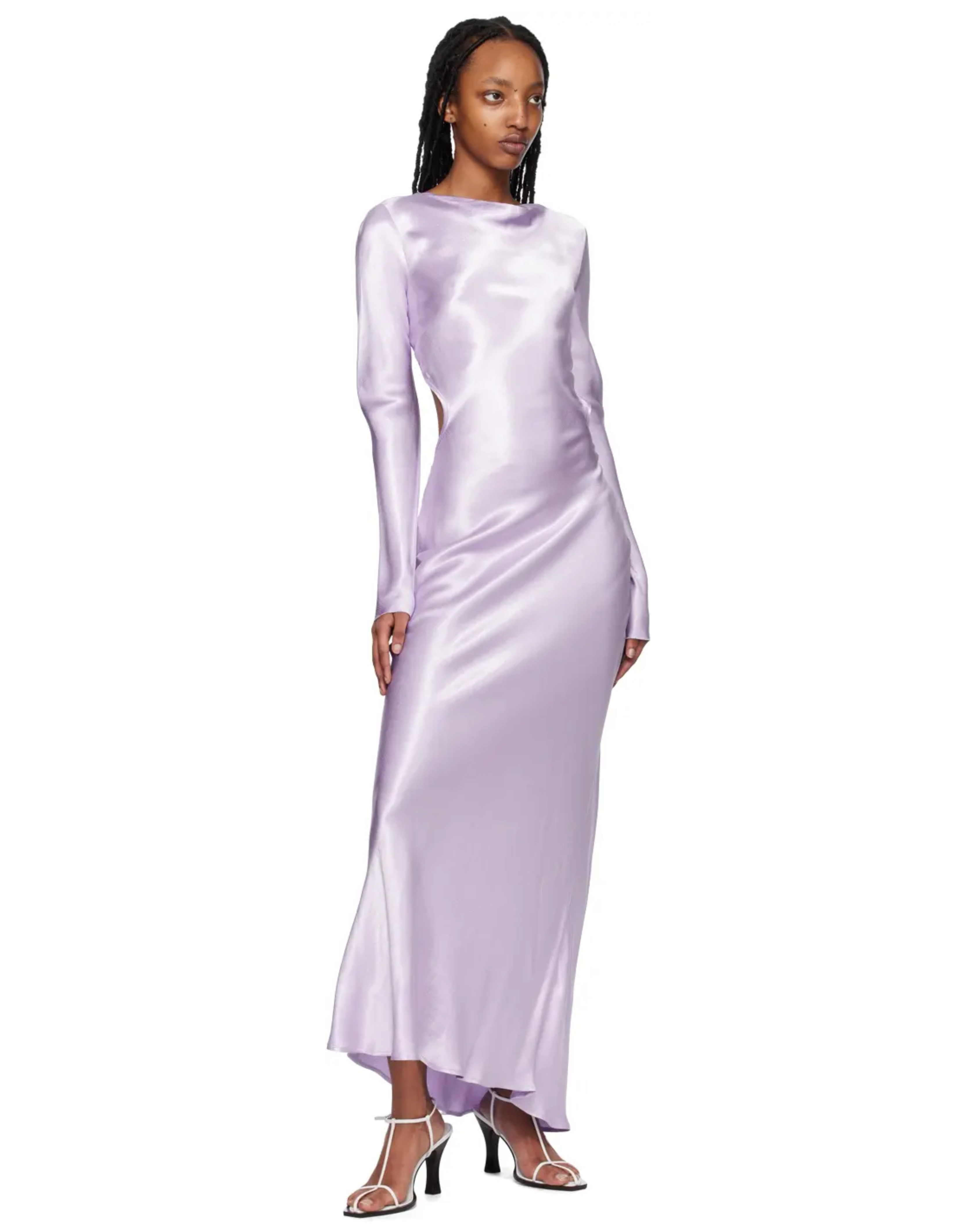 Purple Ren Long Sleeve Midi Dress - Endless - UAE Rental and Resale for Women's Fashion