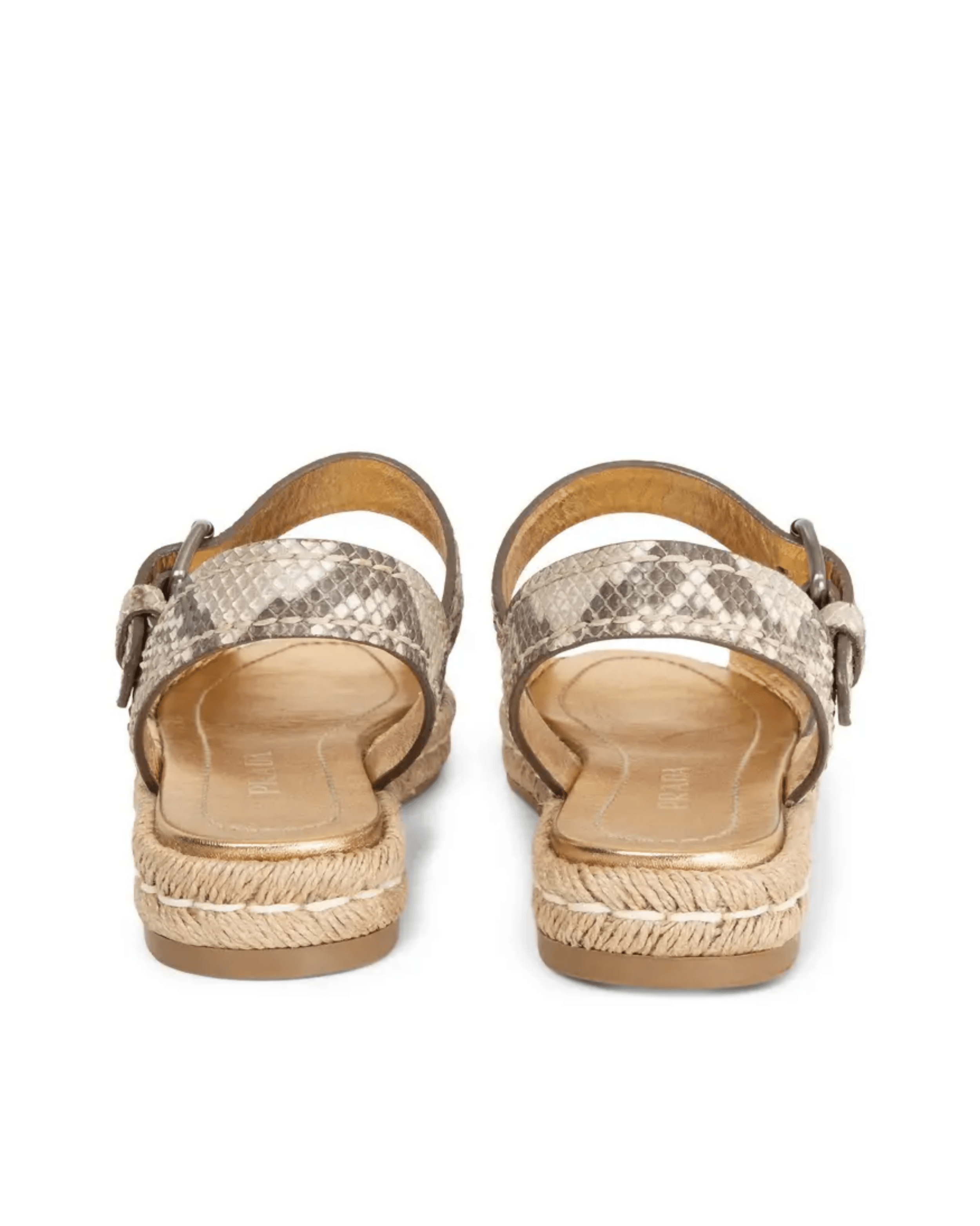 Python Flat Espadrille Sandals - Endless - UAE Rental and Resale for Women's Fashion