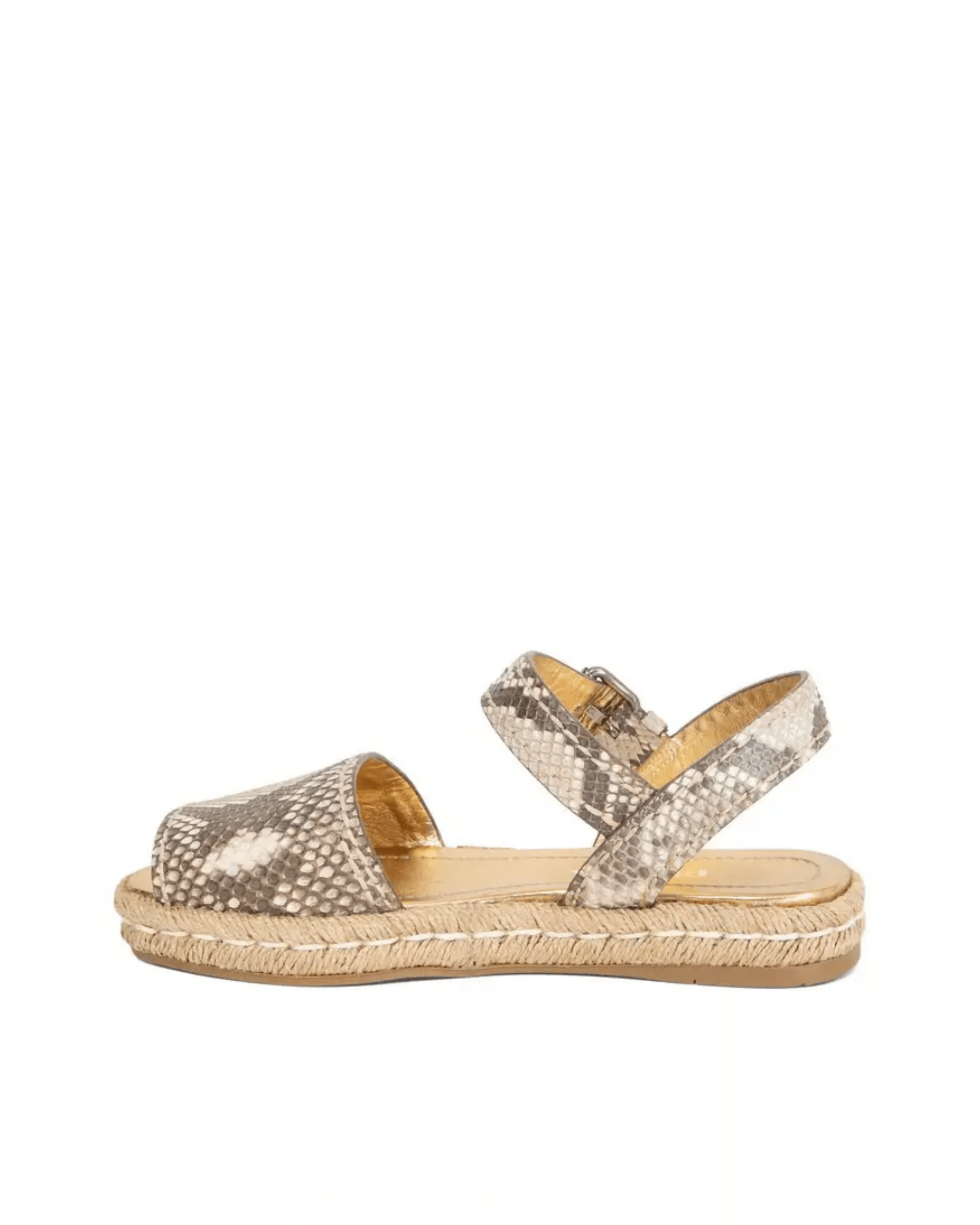 Python Flat Espadrille Sandals - Endless - UAE Rental and Resale for Women's Fashion