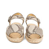 Python Flat Espadrille Sandals - Endless - UAE Rental and Resale for Women's Fashion