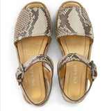 Python Flat Espadrille Sandals - Endless - UAE Rental and Resale for Women's Fashion