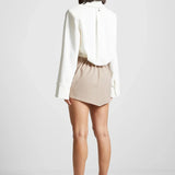Pinstripe Skirt Shirt Dress