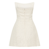 Lorrie Tweed Corset Mini Dress