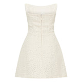 Lorrie Tweed Corset Mini Dress