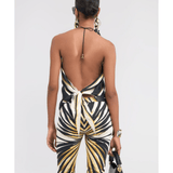 Ray Of Gold Print Silk Top Scarf - Endless - UAE Rental and Resale for Women's Fashion