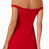 Red Embellished Bow Mini Dress - Endless - UAE Rental and Resale for Women's Fashion