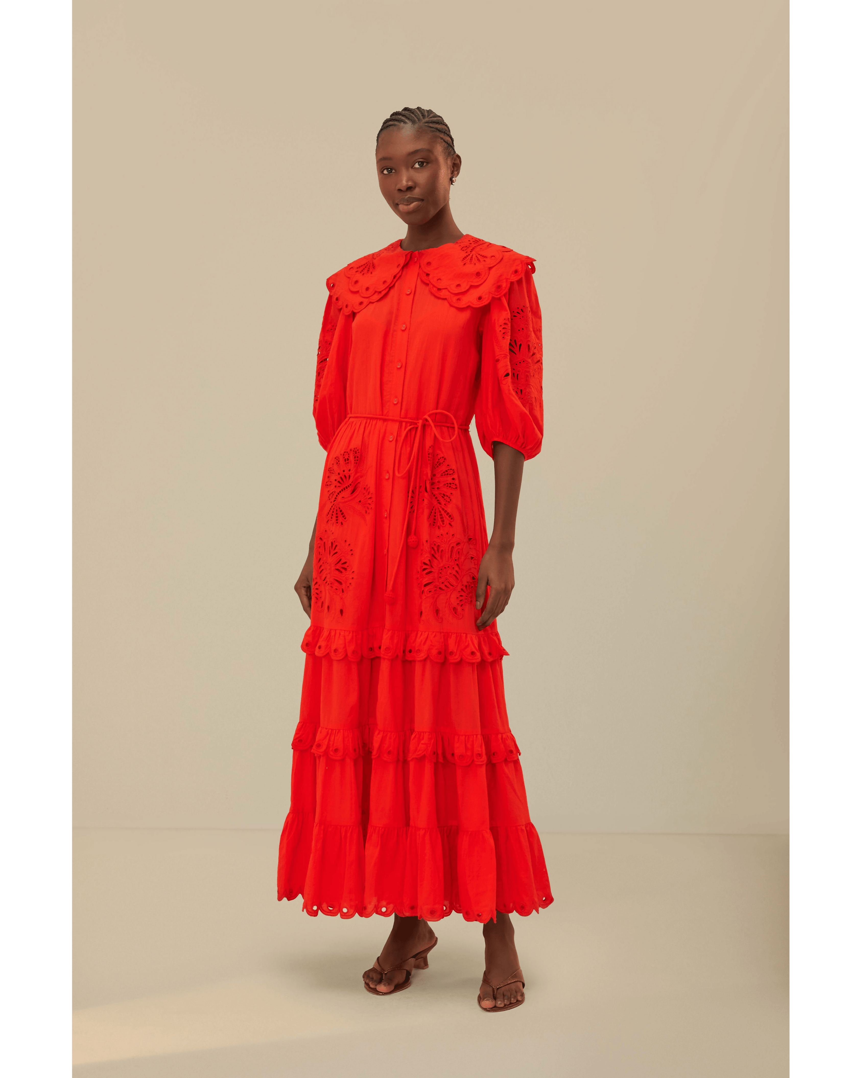 Red Humming Bird Richelieu Maxi Dress - Endless - UAE Rental and Resale for Women's Fashion