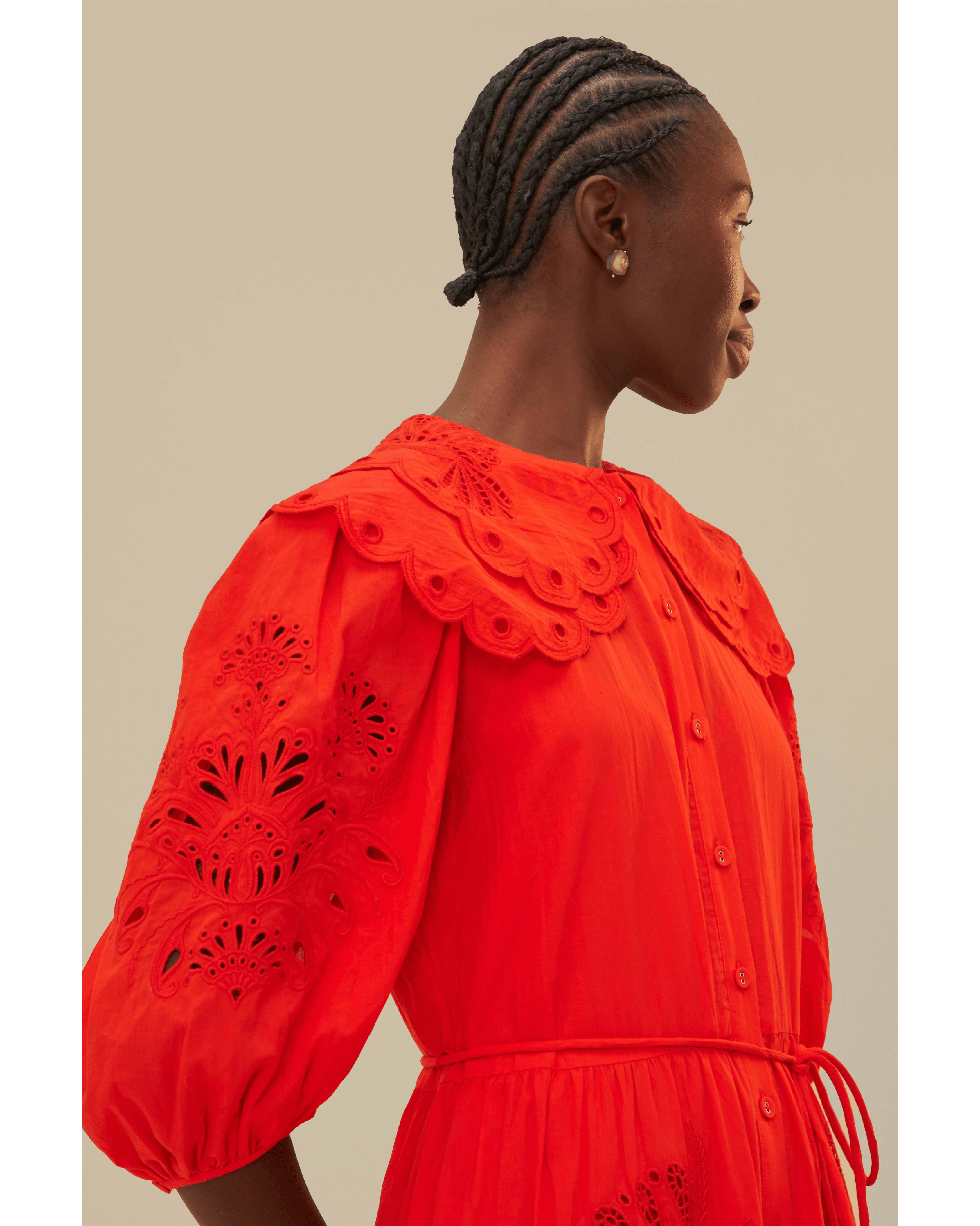 Red Humming Bird Richelieu Maxi Dress - Endless - UAE Rental and Resale for Women's Fashion