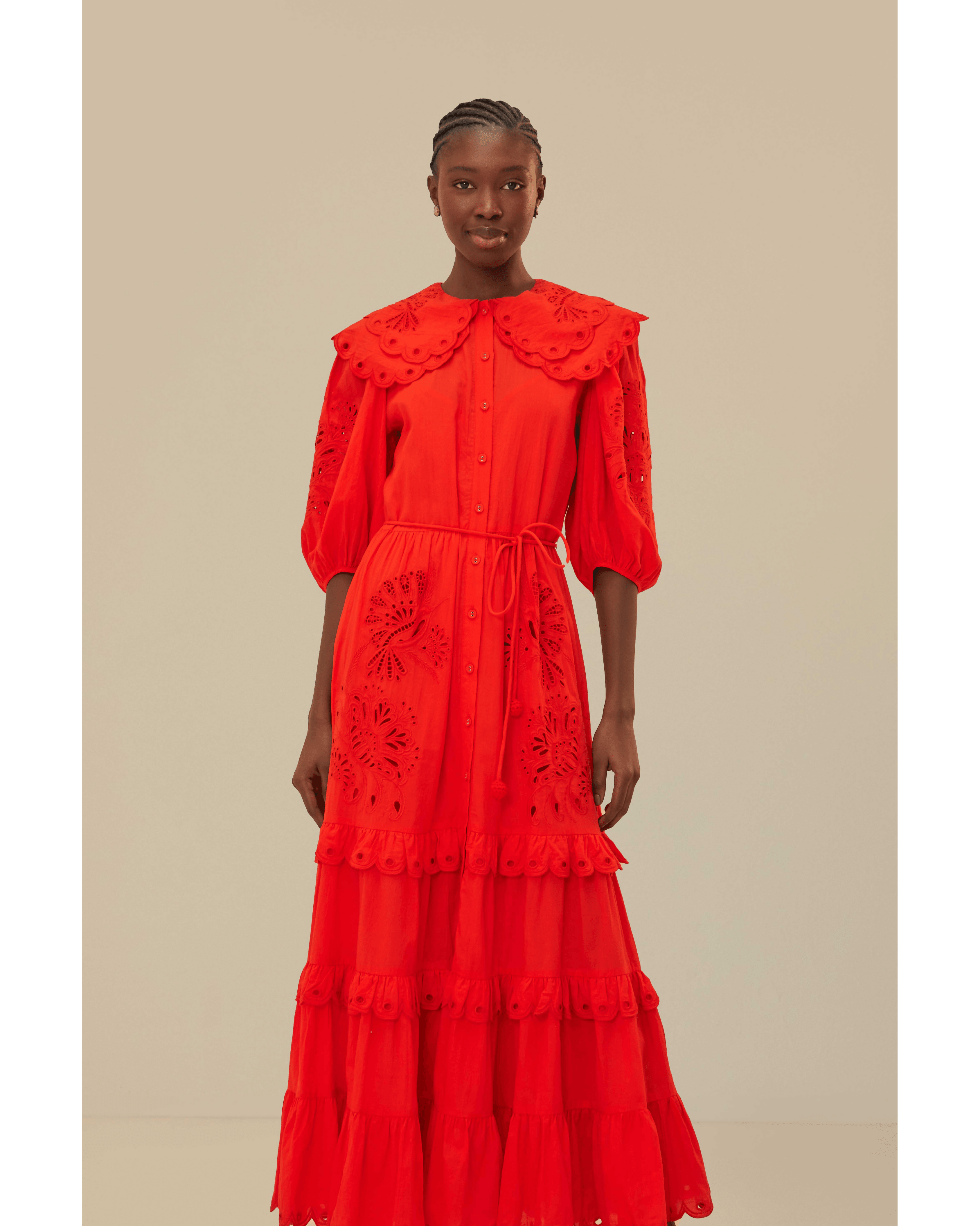 Red Humming Bird Richelieu Maxi Dress - Endless - UAE Rental and Resale for Women's Fashion