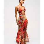 Reef Ruffle Detail Asymetric Dress - Endless - UAE Rental and Resale for Women's Fashion