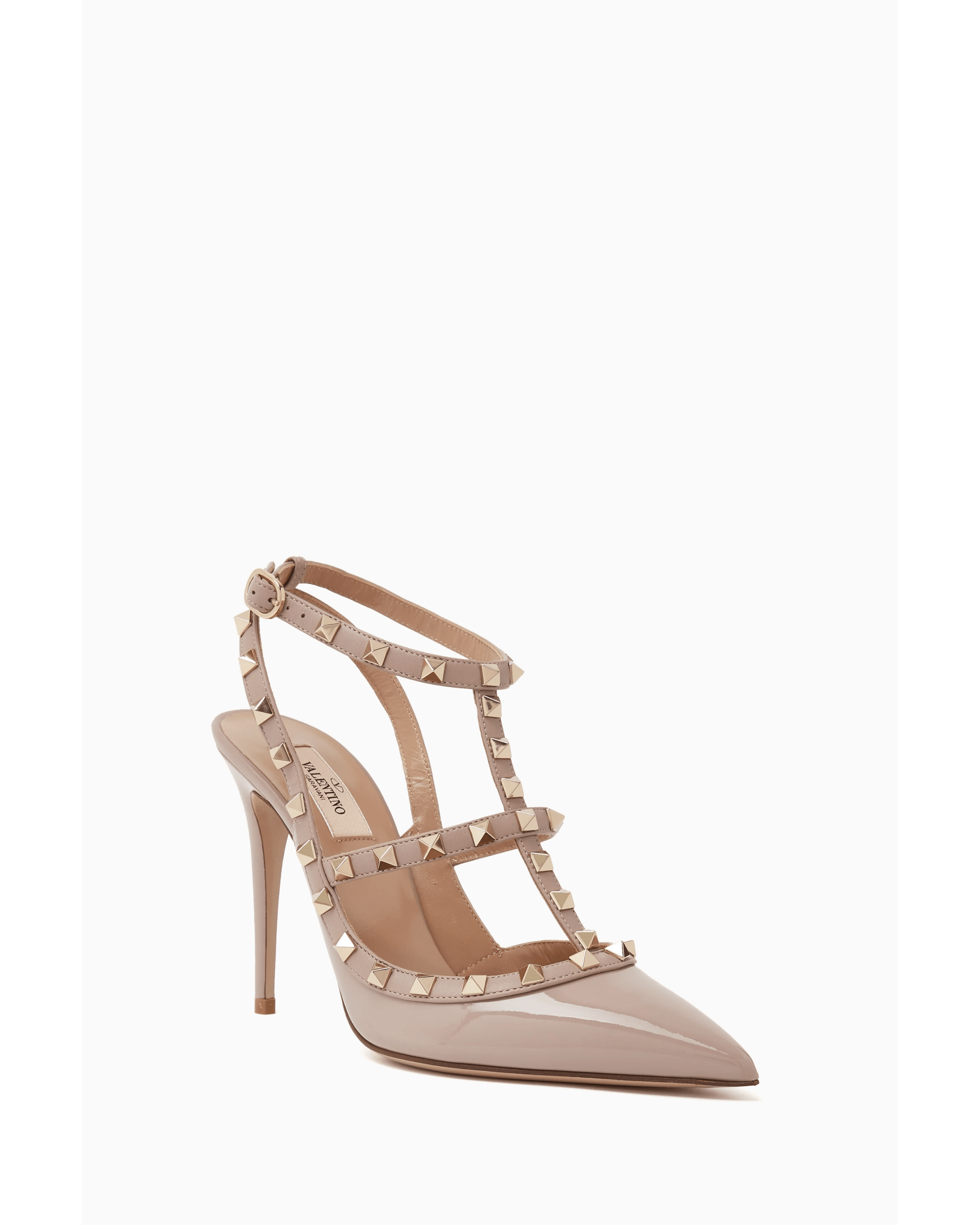 Rockstud 100 Caged Pumps in Patent Leather - Endless - UAE Rental and Resale for Women's Fashion