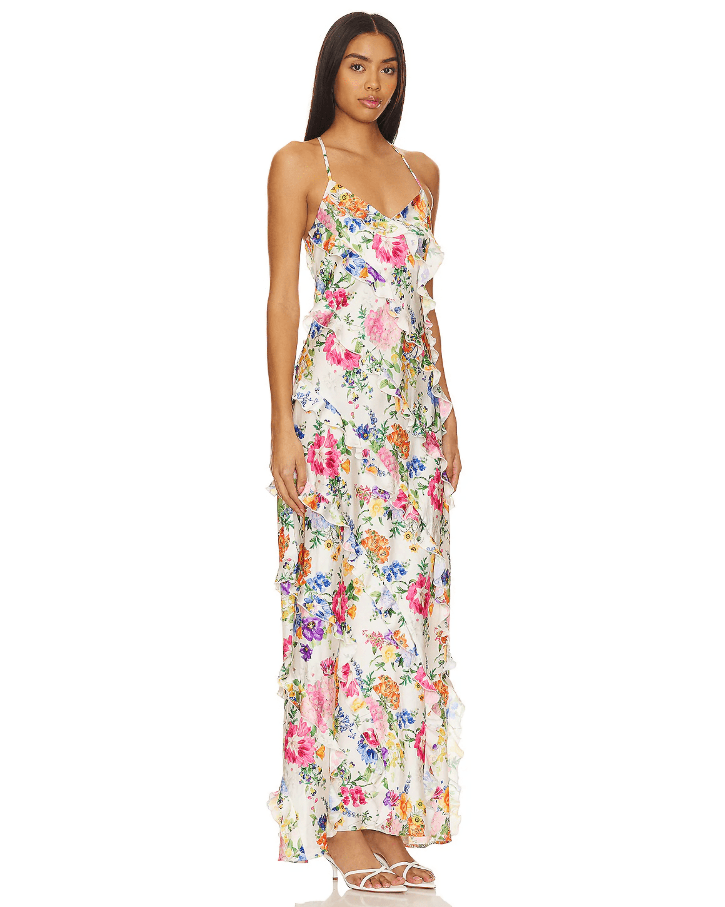 Romance Pleated Maxi Dress - Endless - UAE Rental and Resale for Women's Fashion