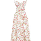 Rose Print Bustier Sundress - Endless - UAE Rental and Resale for Women's Fashion