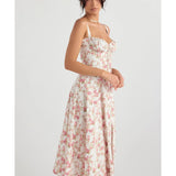 Rose Print Bustier Sundress - Endless - UAE Rental and Resale for Women's Fashion