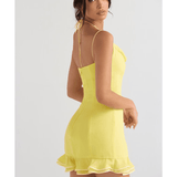 Rossella Buttercup Ruffle Mini Dress - Endless - UAE Rental and Resale for Women's Fashion