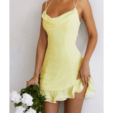 Rossella Buttercup Ruffle Mini Dress - Endless - UAE Rental and Resale for Women's Fashion