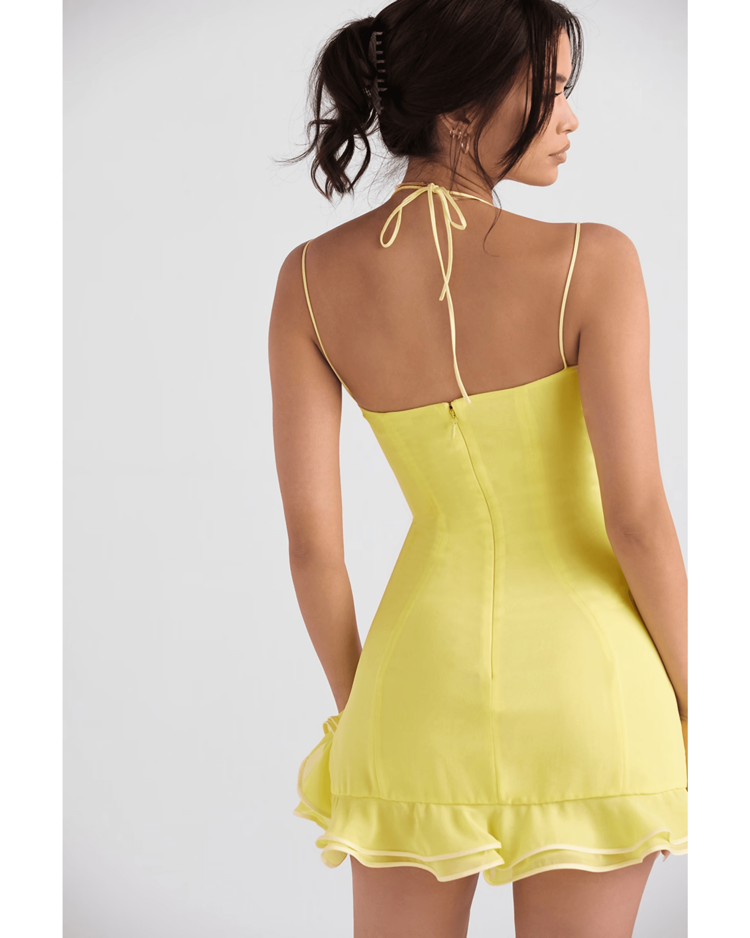 Rossella Buttercup Ruffle Mini Dress - Endless - UAE Rental and Resale for Women's Fashion