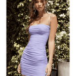 Ruched Bodycon Mini Mesh Cocktail Party Dress - Endless - UAE Rental and Resale for Women's Fashion