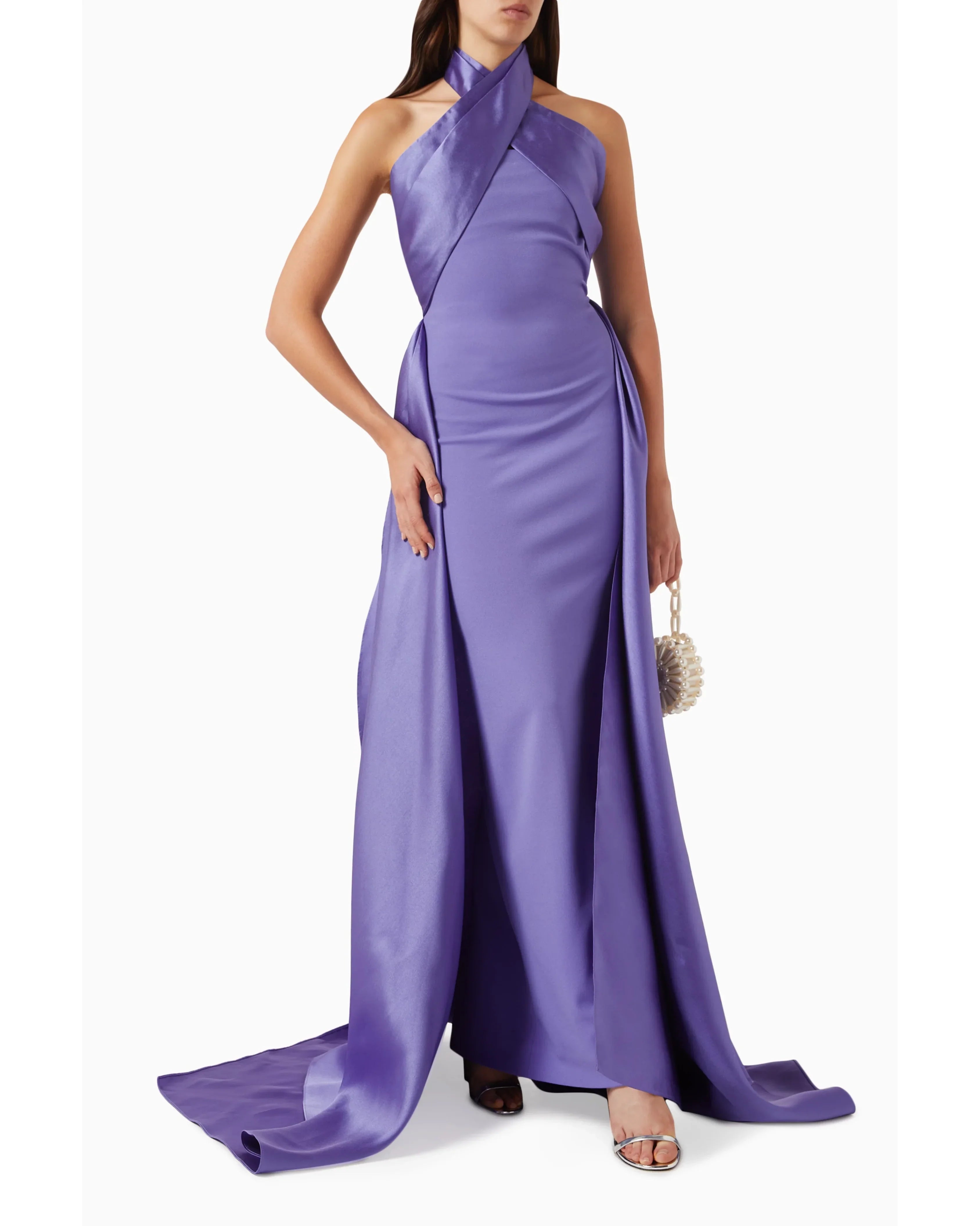 Rumi Halterneck Maxi Dress - Endless - UAE Rental and Resale for Women's Fashion
