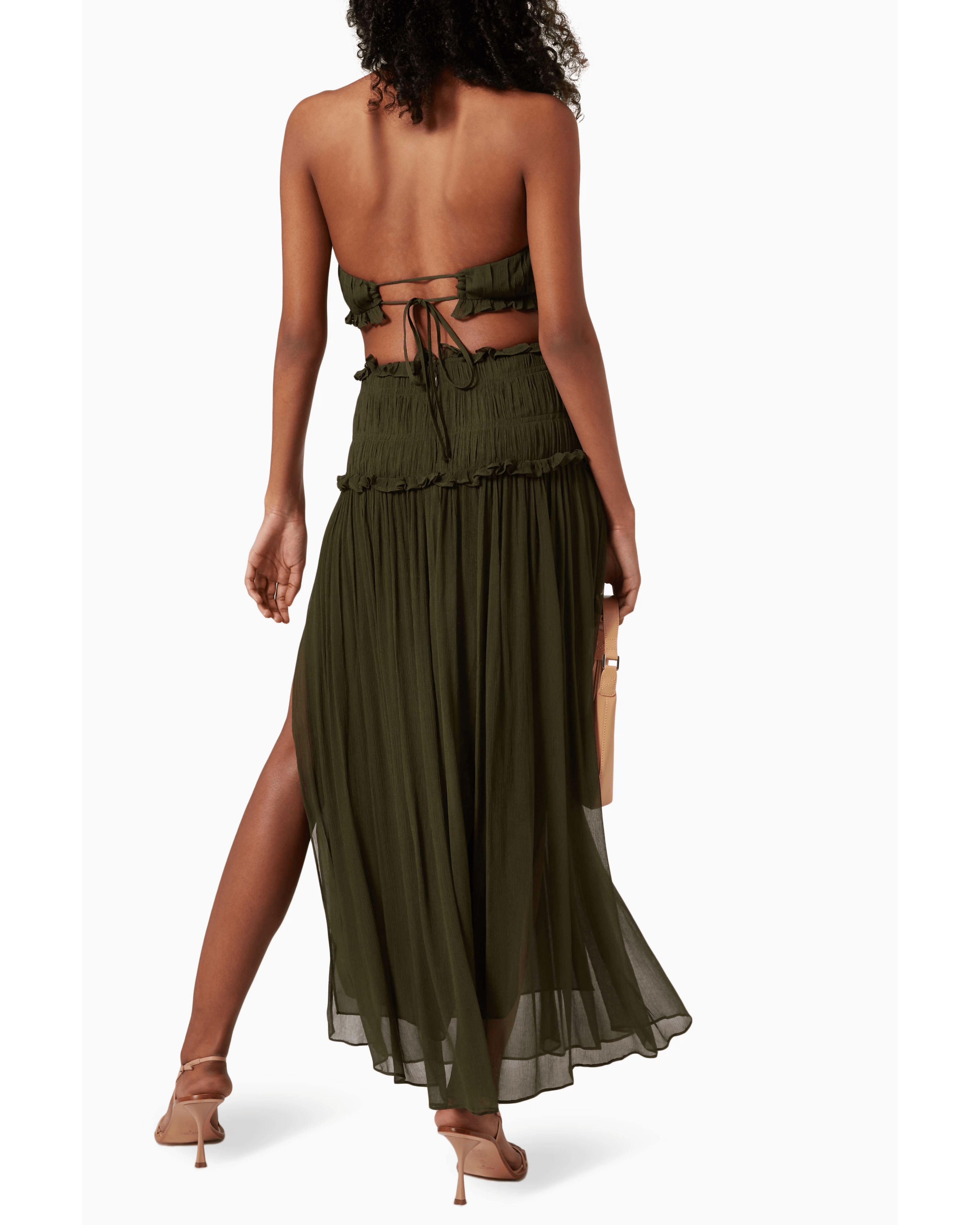 Safira Cut Out Midi Dress - Endless - UAE Rental and Resale for Women's Fashion