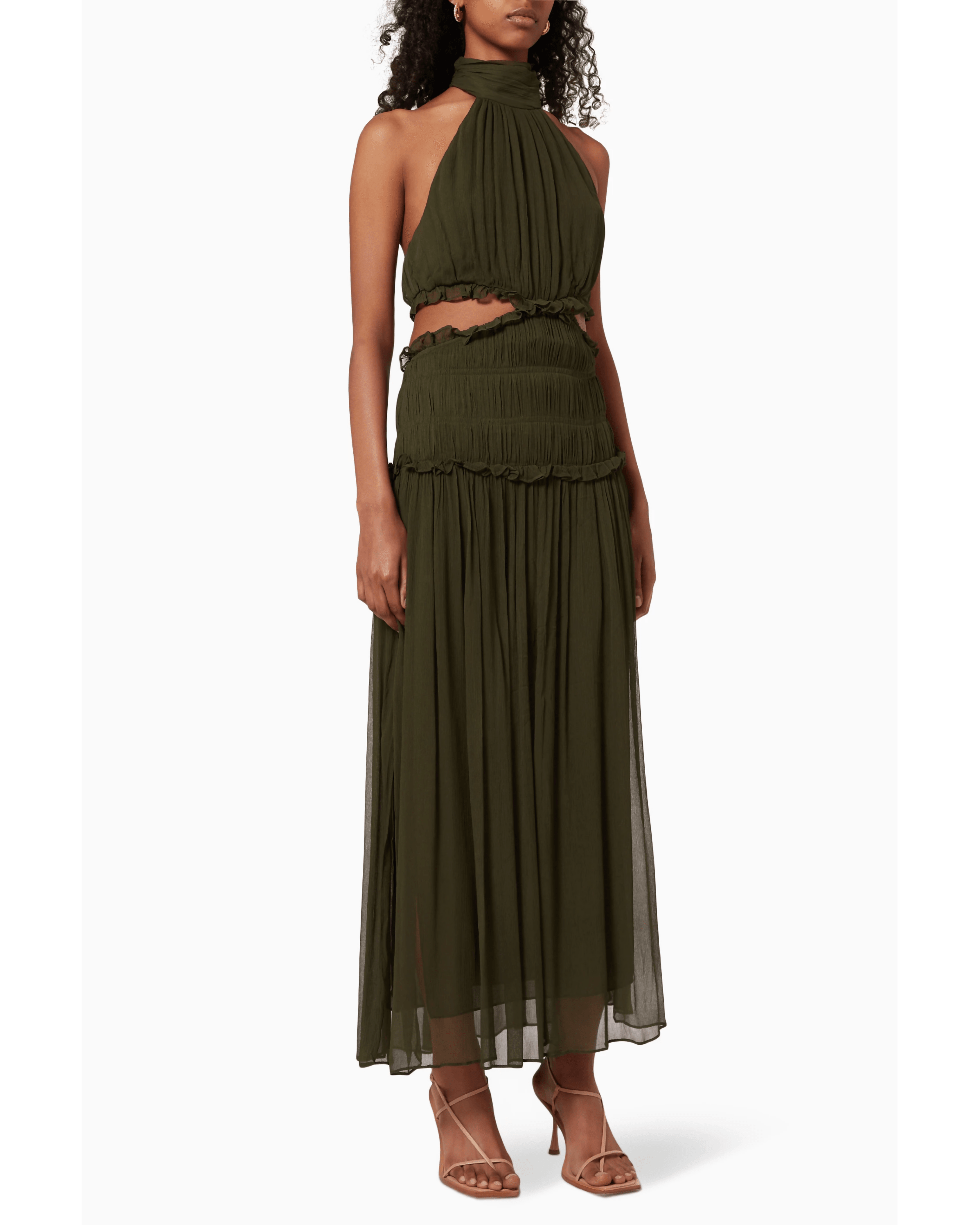 Safira Cut Out Midi Dress - Endless - UAE Rental and Resale for Women's Fashion