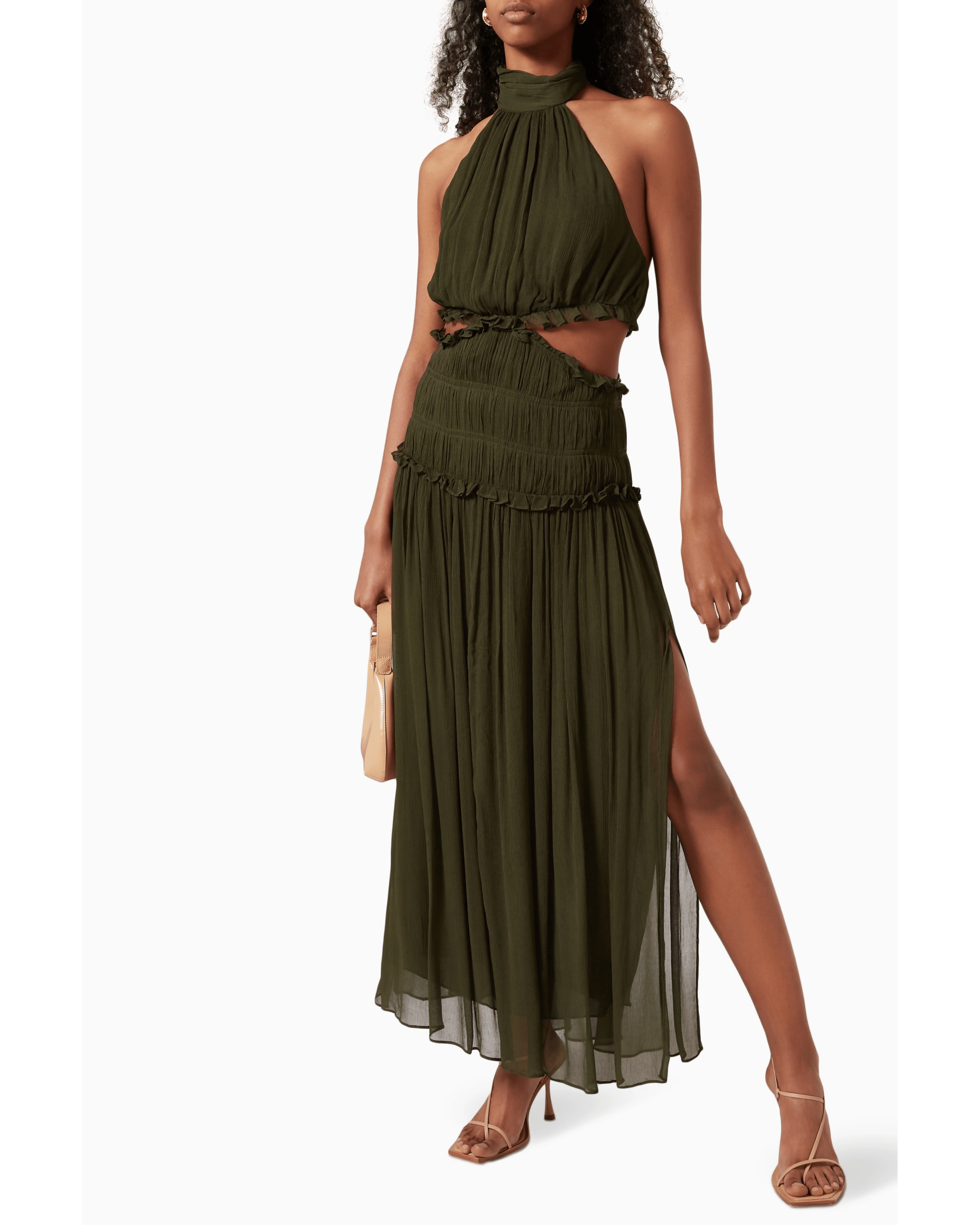Safira Cut Out Midi Dress - Endless - UAE Rental and Resale for Women's Fashion