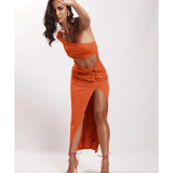 Sami Cut Out Midi Dress - Endless - UAE Rental and Resale for Women's Fashion