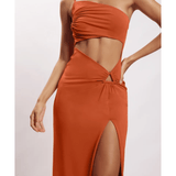 Sami Cut Out Midi Dress - Endless - UAE Rental and Resale for Women's Fashion