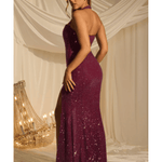 Sansel Embellished Halterneck Gown - Endless - UAE Rental and Resale for Women's Fashion