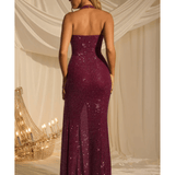 Sansel Embellished Halterneck Gown - Endless - UAE Rental and Resale for Women's Fashion