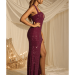 Sansel Embellished Halterneck Gown - Endless - UAE Rental and Resale for Women's Fashion