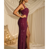 Sansel Embellished Halterneck Gown - Endless - UAE Rental and Resale for Women's Fashion