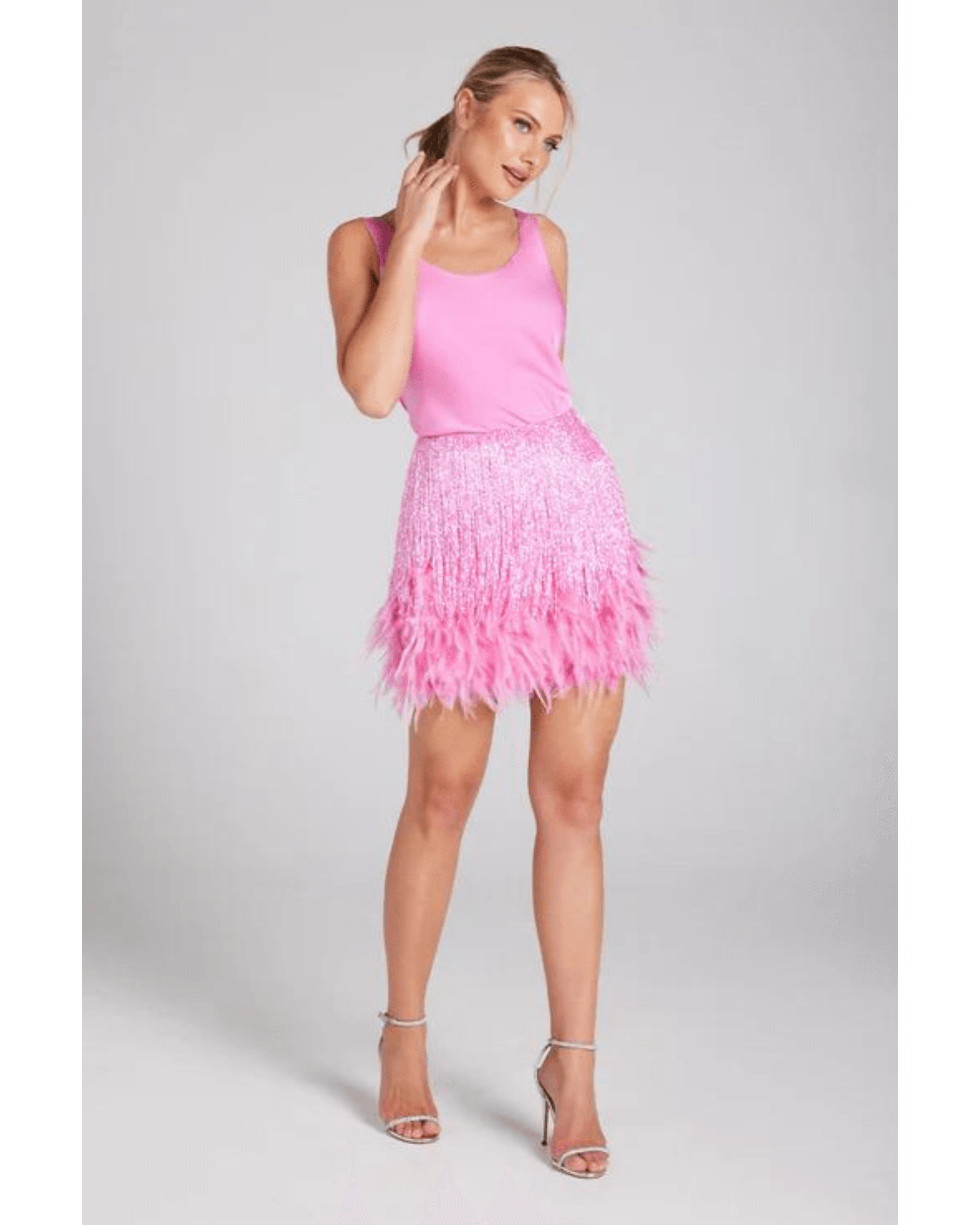 Sara Pink Skirt - Endless - UAE Rental and Resale for Women's Fashion