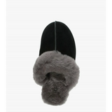 Scuffette Black Grey Suede Shearling Slippers - Endless - UAE Rental and Resale for Women's Fashion