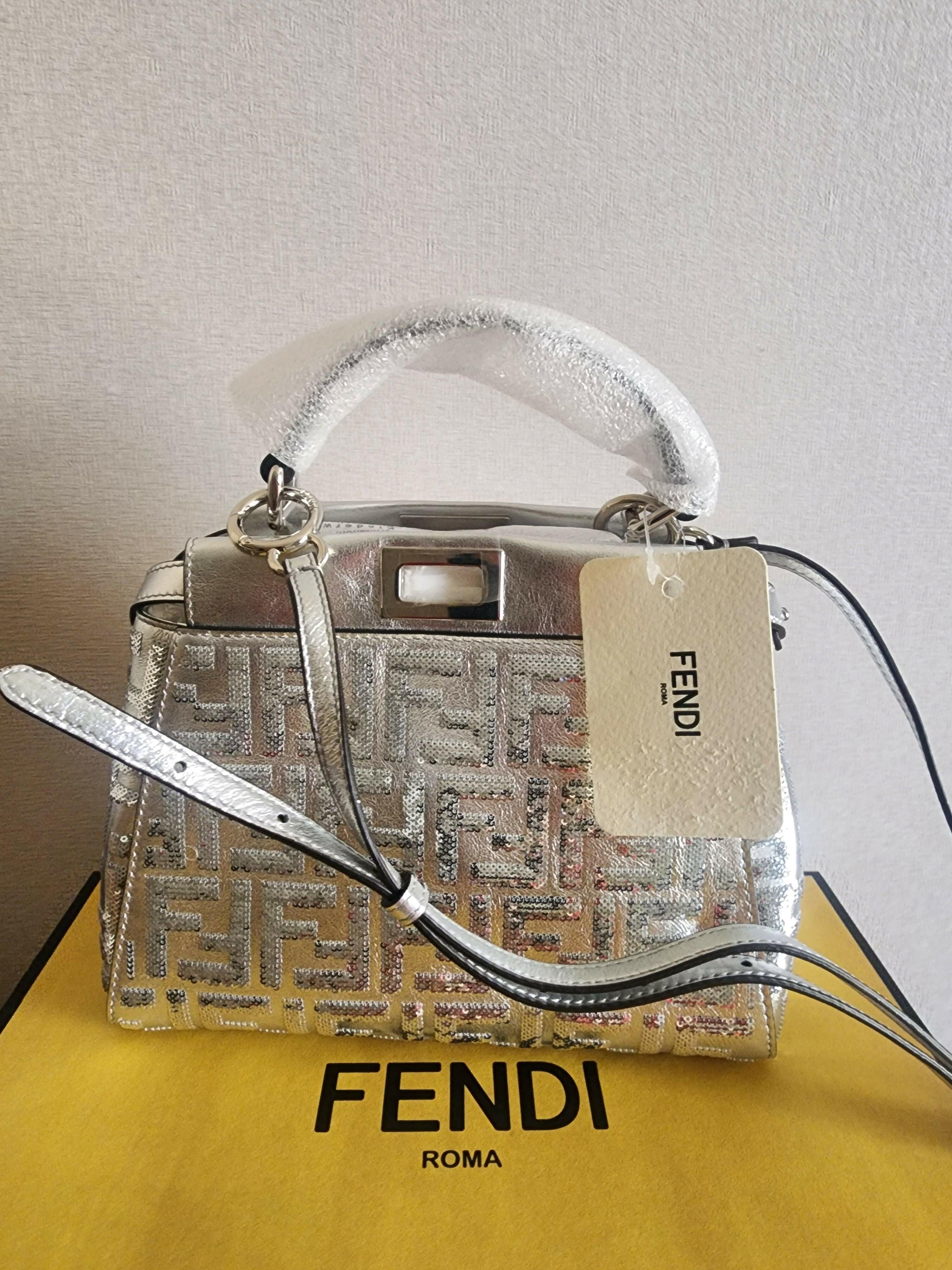 Sequined Zucca Peekaboo Mini Handbag - Endless - UAE Rental and Resale for Women's Fashion