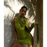 Serafia Dress in Green - Endless - UAE Rental and Resale for Women's Fashion