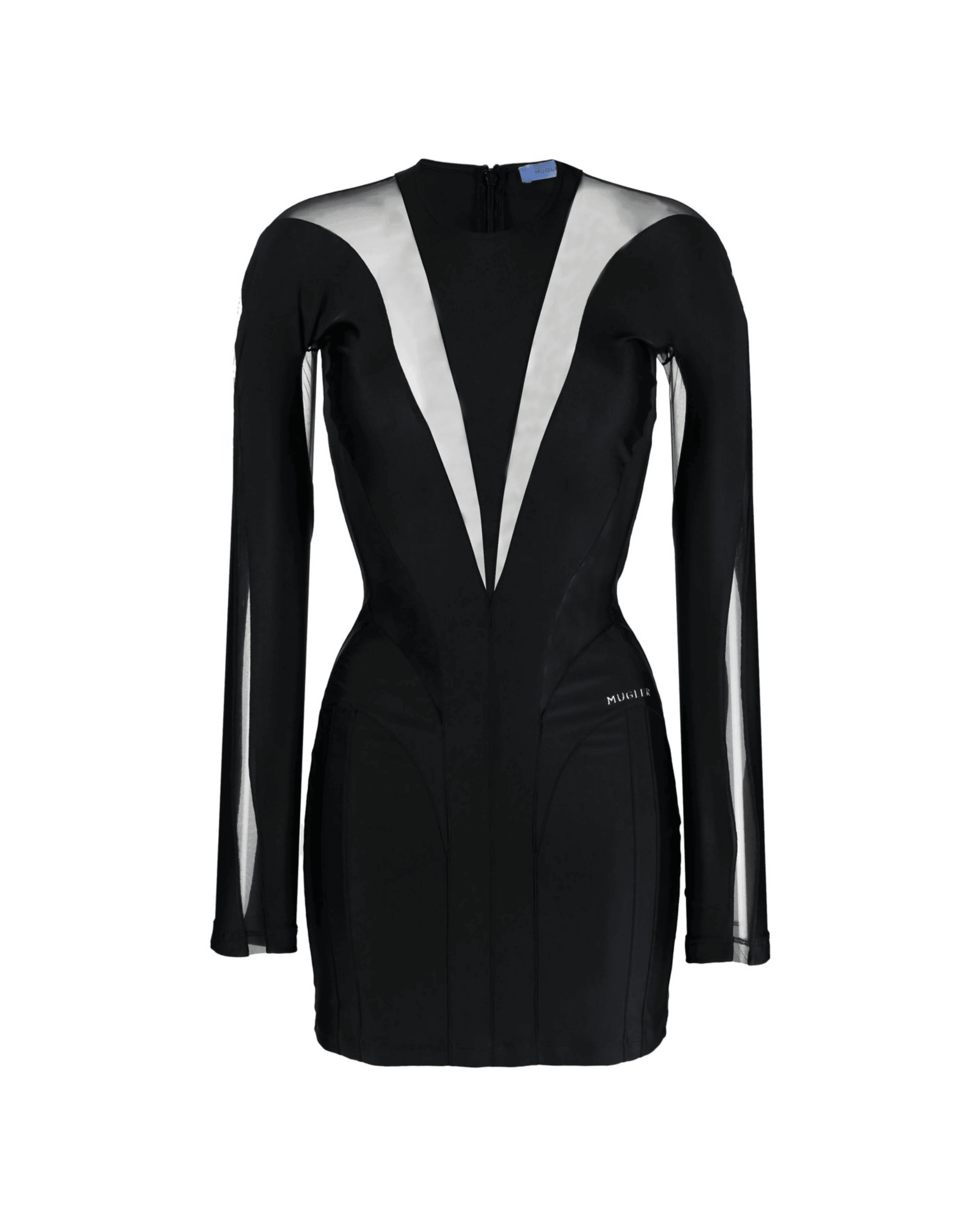 Sheer-Panel Mini Dress - Endless - UAE Rental and Resale for Women's Fashion