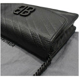 Shiny Goatskin Logo Embossed Monochrome BB Chain Wallet Black - Endless - UAE Rental and Resale for Women's Fashion