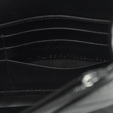 Shiny Goatskin Logo Embossed Monochrome BB Chain Wallet Black - Endless - UAE Rental and Resale for Women's Fashion