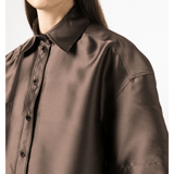 Short-sleeved Satin Shirt - Endless - UAE Rental and Resale for Women's Fashion