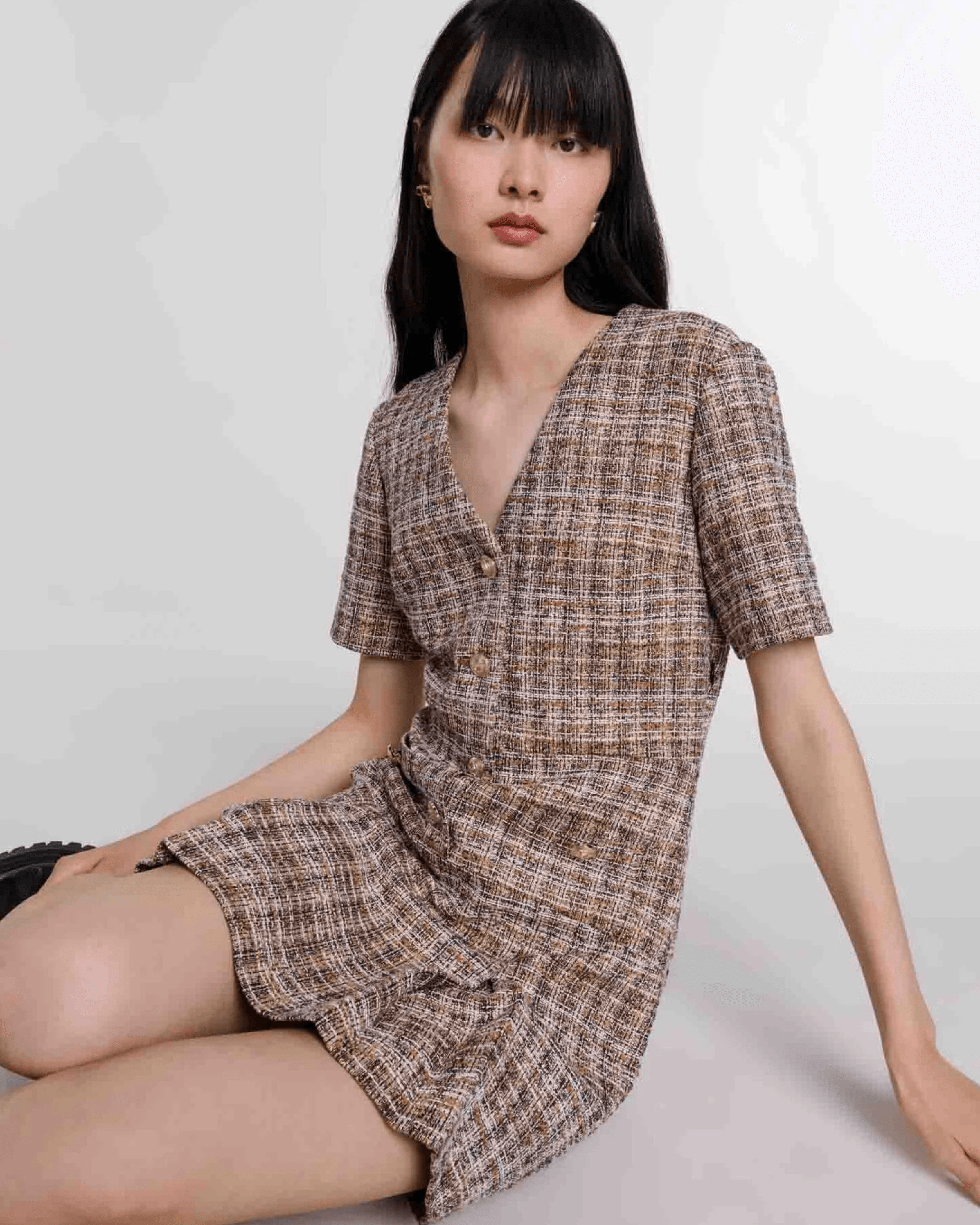 Short Tweed Dress - Endless - UAE Rental and Resale for Women's Fashion