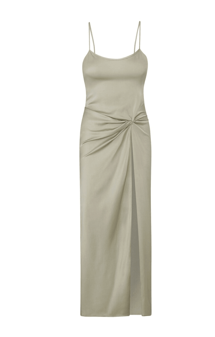Silk High-Slit Slip Dress - Endless - UAE Rental and Resale for Women's Fashion