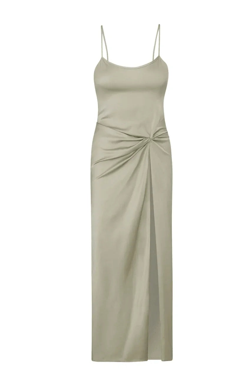 Silk High-Slit Slip Dress - Endless - UAE Rental and Resale for Women's Fashion