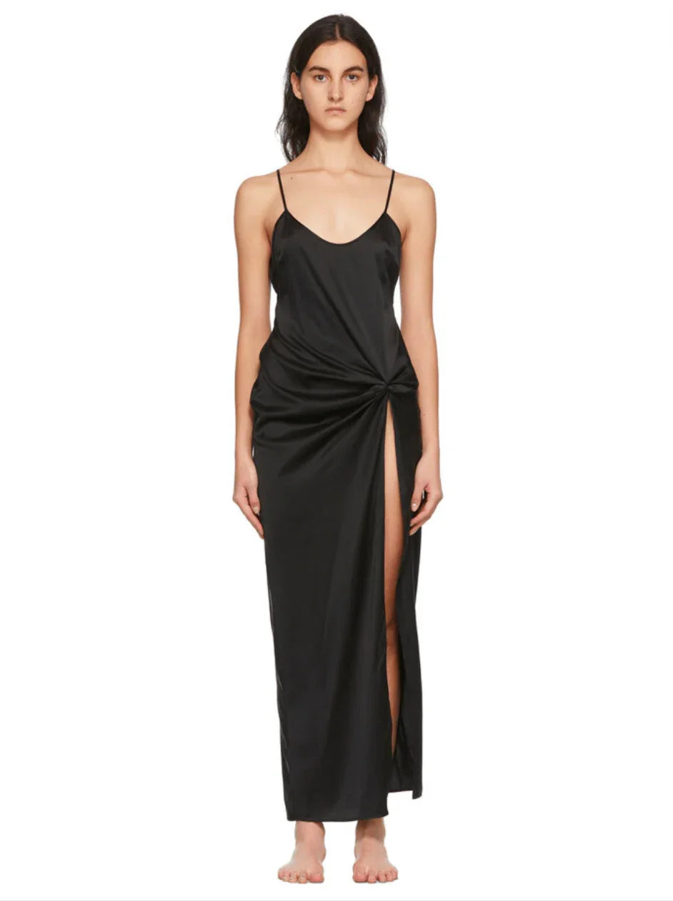 Silk High-Slit Slip Dress - Endless - UAE Rental and Resale for Women's Fashion