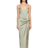 Silk High-Slit Slip Dress - Endless - UAE Rental and Resale for Women's Fashion