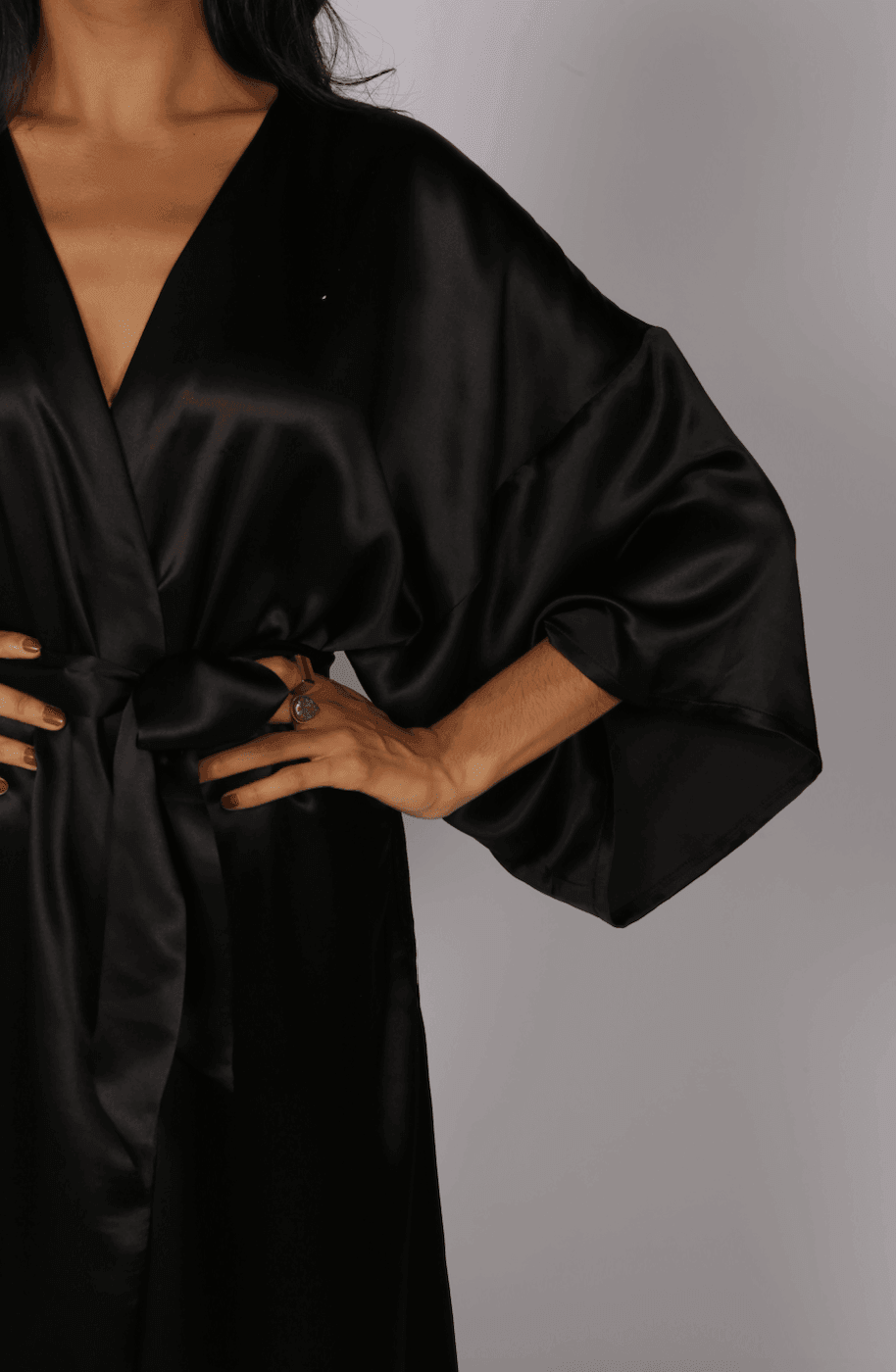 Silk Wrap Kimono Style Dress - Endless - UAE Rental and Resale for Women's Fashion