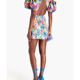 Silky Woven Puff-Sleeve Dress - Endless - UAE Rental and Resale for Women's Fashion