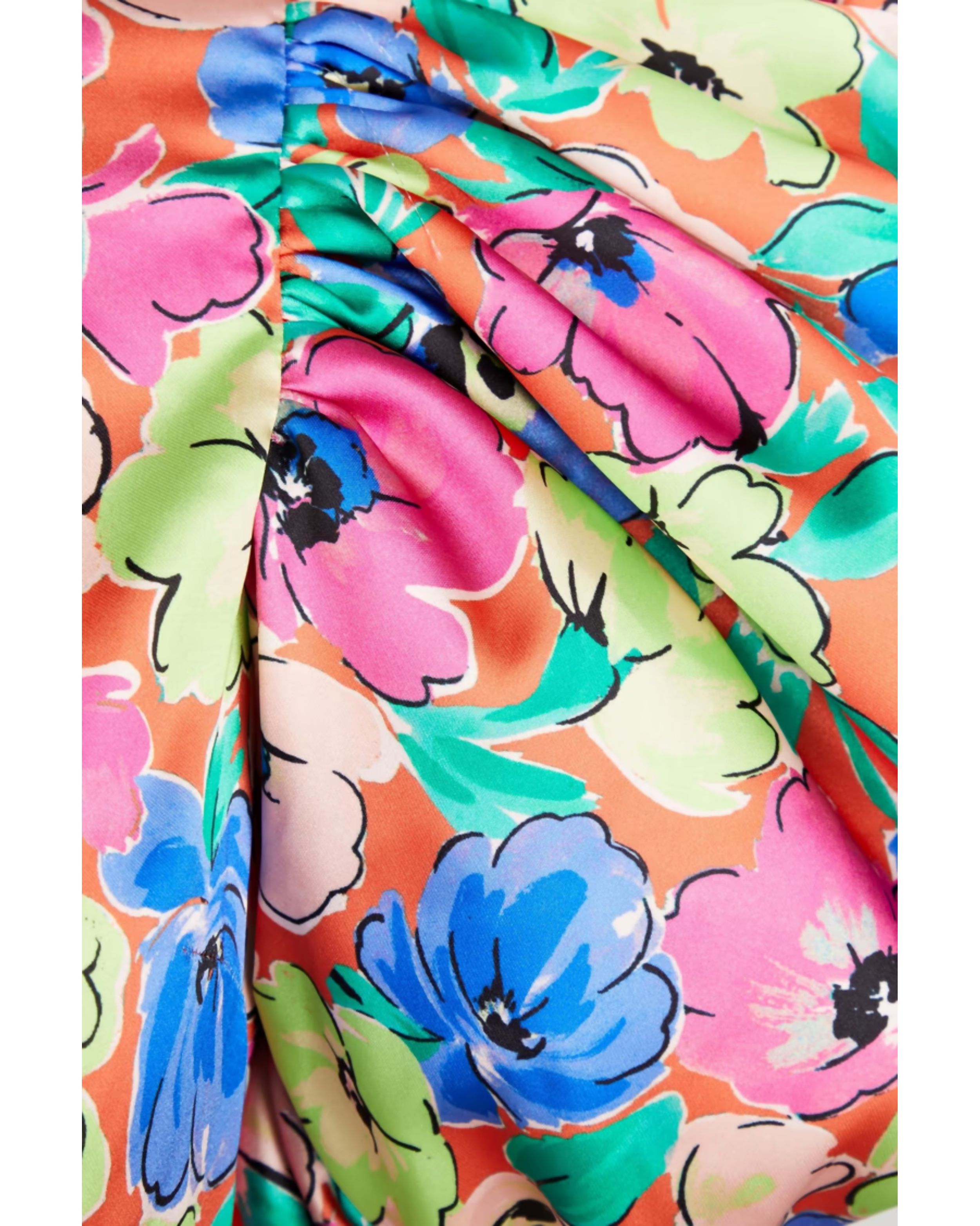 Silky Woven Puff-Sleeve Dress - Endless - UAE Rental and Resale for Women's Fashion