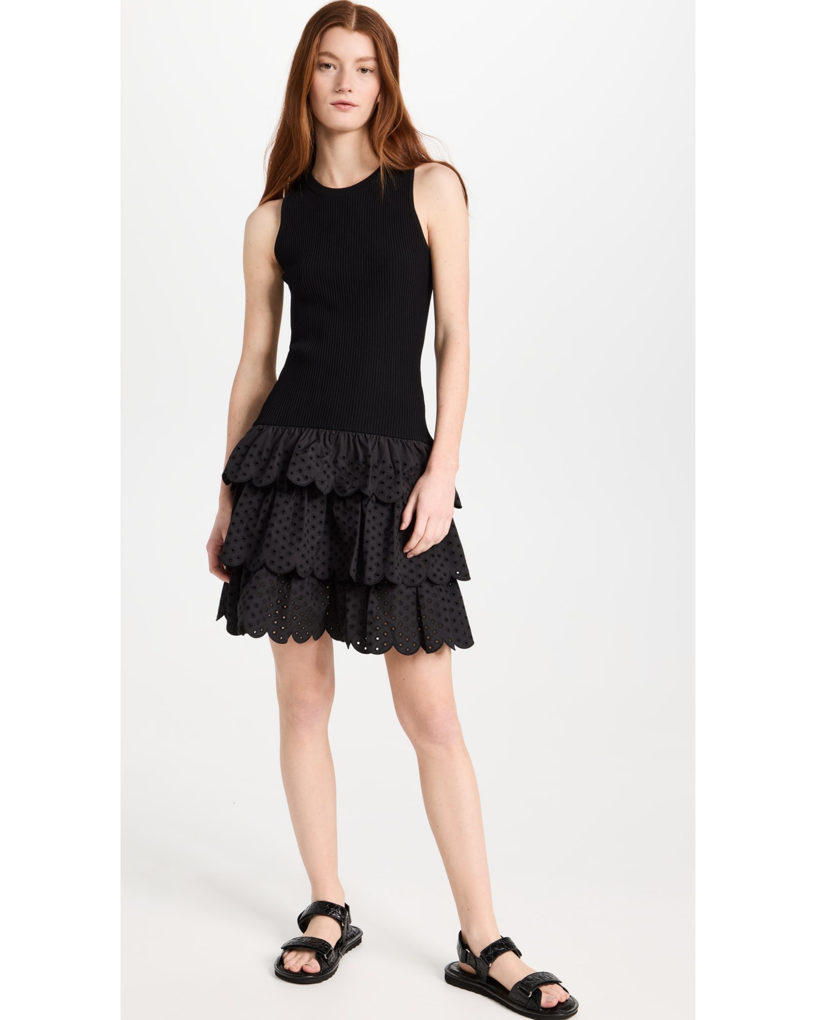 Sleeveless Ruffled-skirt Dress - Endless - UAE Rental and Resale for Women's Fashion